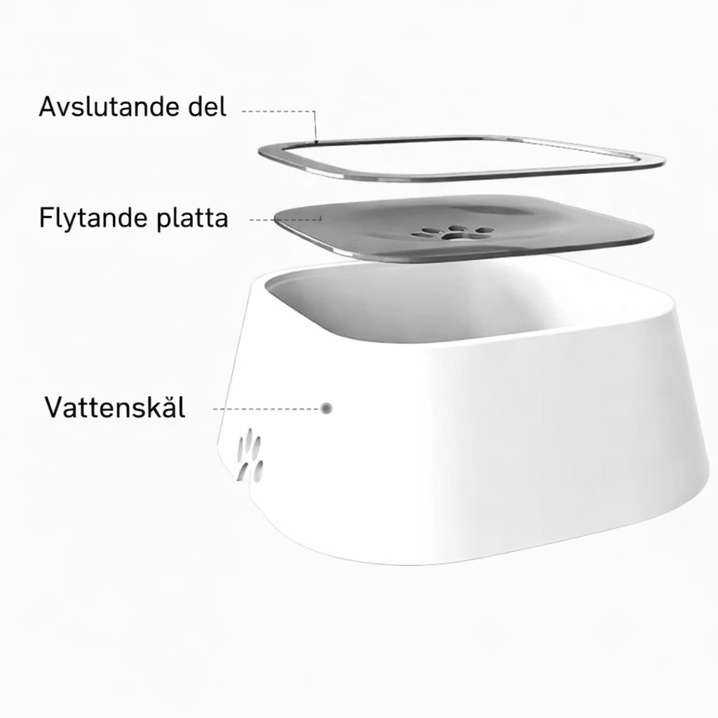 SlurpFri Pro™ läikkymätön vesikuppi lemmikille | Nordvea