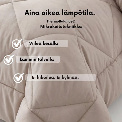 Sovro®-peitto | Nopeasti kuivuva 2-in-1-peitto, joka korvaa erilliset vuodevaatteet