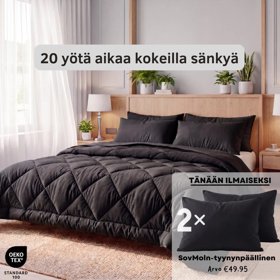 Sovro®-peitto | Nopeasti kuivuva 2-in-1-peitto, joka korvaa erilliset vuodevaatteet
