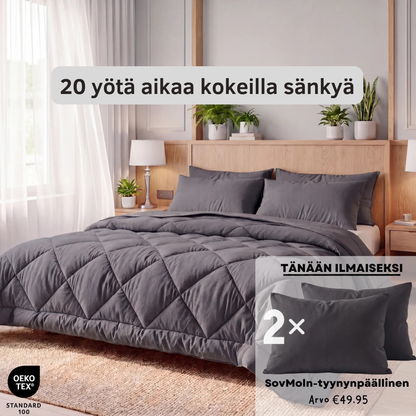 Sovro®-peitto | Nopeasti kuivuva 2-in-1-peitto, joka korvaa erilliset vuodevaatteet