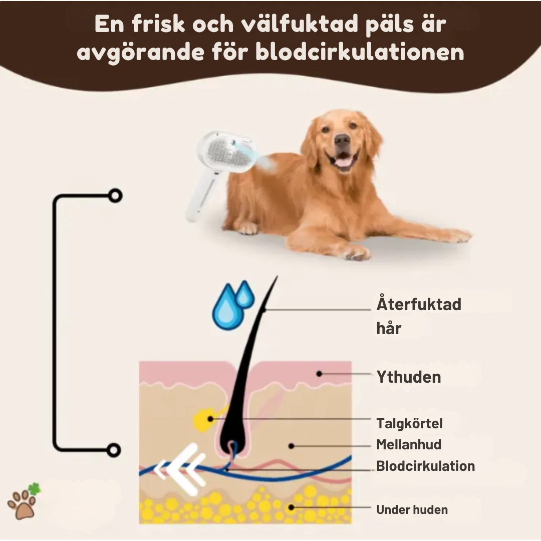 PälsSpa™ Pro turkinhoitoharja lemmikeille