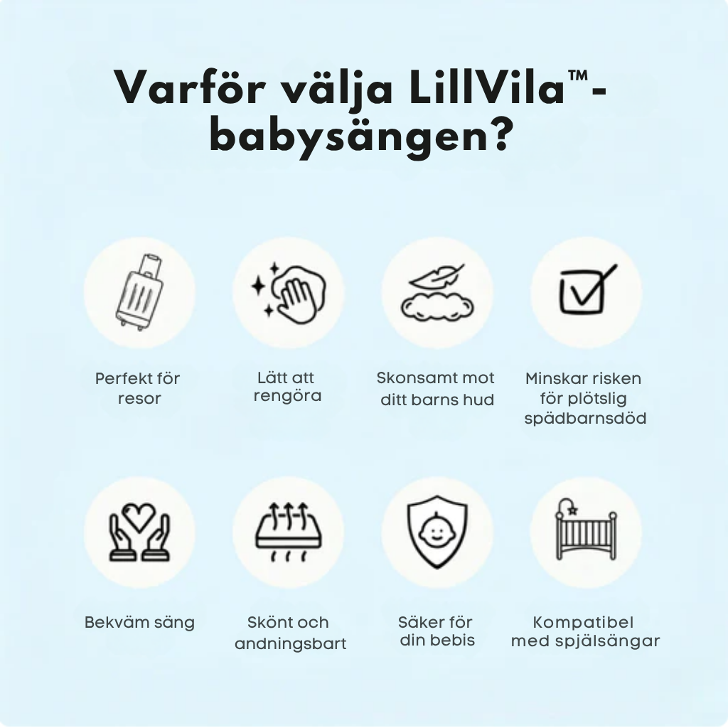 LillVila™ vauvanpesä – pehmeä ja hengittävä | Nordvea