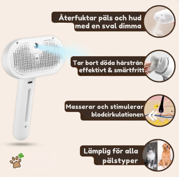 PälsSpa™ Pro turkinhoitoharja lemmikeille
